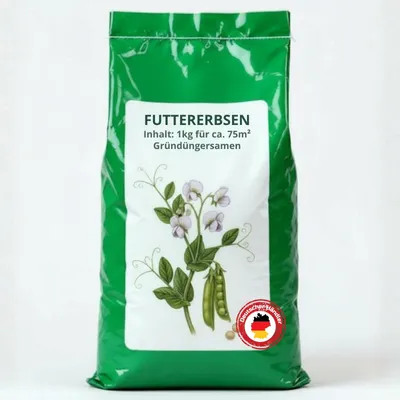 Produktbild von Samenshop24® Futtererbsen, Inhalt: 1kg für 75m², Gründüngung & Futterpflanze