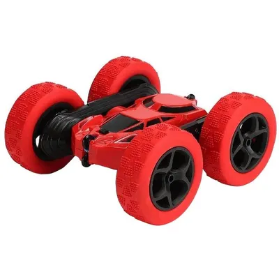Produktbild von Ferngesteuertes Auto für Kinder, 360° drehbarer Stunt-Truck, 2,4-GHz-RC-Auto, Outdoor-Spielzeug (Rot)