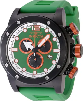 Obrázek produktu pro Invicta Sea Hunter 48981 Pánské Hodinky - Quartz Hnutí - Nerezová Ocel se Zeleným Ciferníkem - 52 mm