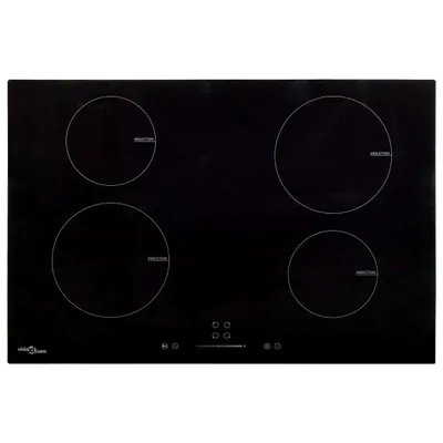 Image de Plaque de cuisson à induction 4 brûleurs Verre 77 cm 7000 W
