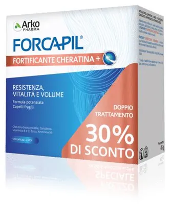 Immagine prodotto di Forcapil Fortificante Cheratina+ Promo 120 Capsule