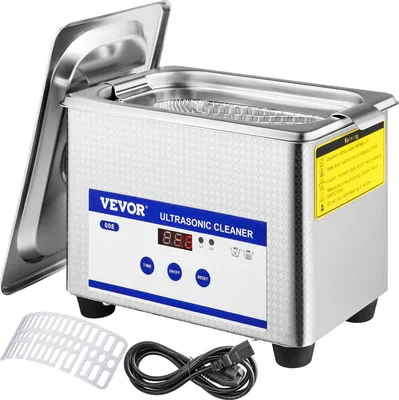 Produktbild von VEVOR Ultrazvuková čistička 0,8 l Ultrazvuková čistička Čistička šperkov s LED displejom Ultrazvuková čistička na okuliare