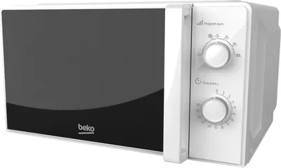 Obrázok produktu pre Beko MOC20100WFB, Na pracovnú dosku, Sólo mikrovlnná rúra, 20 L, 700 W, Gombík, Biela