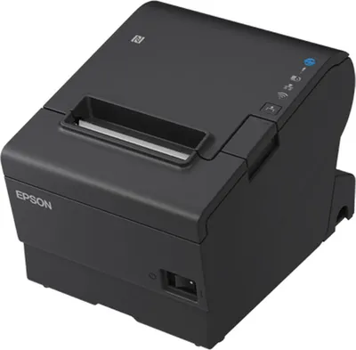 Zdjęcie produktu dla Epson TM-T88VII (112): USB, Ethernet, Serial, PS, Black, Termiczny, Drukarka POS, 180 x 180 DPI, 500 mm/s, 1,41 x 3,39 mm, Tekst, Graficzny, Kod kreskowy, Kod kreskowy 2D