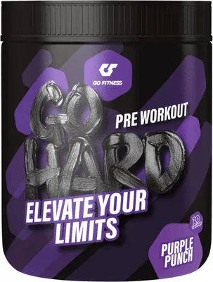 Produktbild von Go Fitness GO HARD Booster (20 serv) Purple Punch - Pre-Workout - Pre-Workout Booster