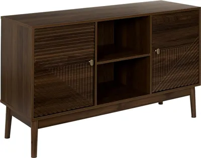 Zdjęcie produktu dla HowHomely | Komoda - Kredens - 120 x 40 x 70 cm - Brązowy - Kredens - Z drzwiami