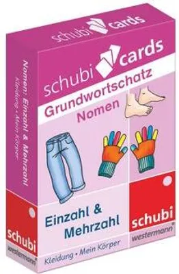 Immagine prodotto di Westermann Schubicards Lernspiel Pluralformen 1 für die Mehrzahlbildung im Deutschen