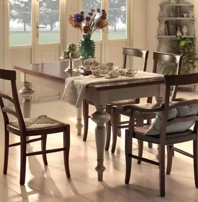 Produktbild von Luxus Klassisch Esstisch Holz Rechteckig Braun Tisch Esszimmer Esstische Neu