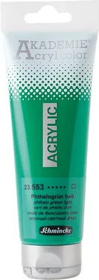 Produktbild von Schmincke 120ml AKADEMIE Acryl color Phthalogruen hell Acryl 23 553 012