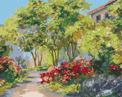 Produktbild von Zuty - Malen nach Zahlen - HAUS IM SOMMERWALD, 40x50 cm, mit Keilrahmen (bereits gespannt)