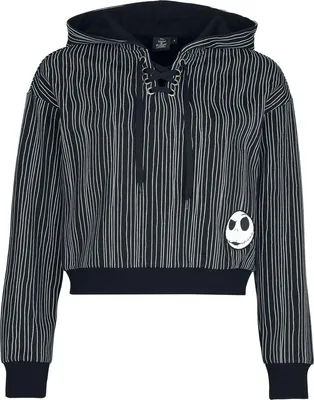 Produktbild von The Nightmare Before Christmas Kapuzenpullover Damen Pinstripe Jack schwarz S