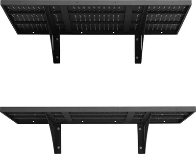 Obrázek produktu pro SucceBuy sada 2 kusů garážových regálů 914 x 615 x 225 mm Úložný prostor na nářadí 127 kg na polici Nástěnný držák 914 x 615 mm Plocha regálu Kovový regál Organizér na nářadí pro montáž na zeď