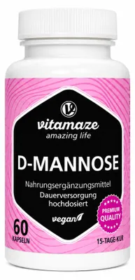 Immagine prodotto di D-Mannosio ad alto dosaggio vegano, 60 Capsule