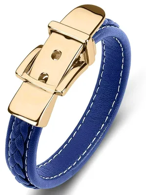 Immagine prodotto di Bracciale in pelle nera con chiusura in acciaio inossidabile