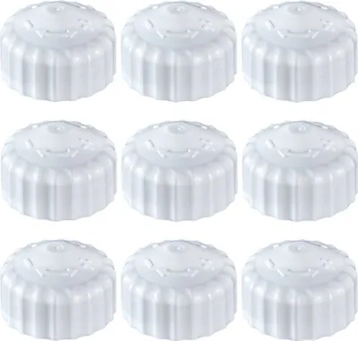 Produktbild von 9x weiße Bauschutzkappe, Handregulierkappe, einfache Ausführung, M30 x 1,5