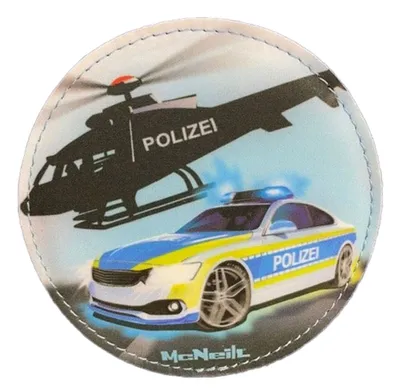 Image de McNeill accessoires pour cartables McAddy Polizei Hubschrauber bleu