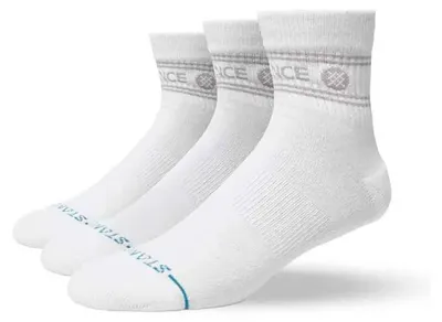 Zdjęcie produktu dla Skarpety Stance Vital Quarter, 3 pary, białe, rozmiar 43–46