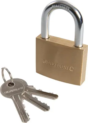 Produktbild von Silverline Messing-Vorhängeschloss 50 mm