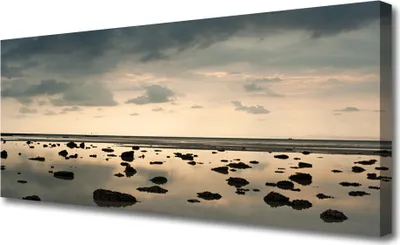 Produktbild von Tulup Leinwand-Bilder 125x50 Wandbild Canvas Kunstdruck Wasser Landschaft