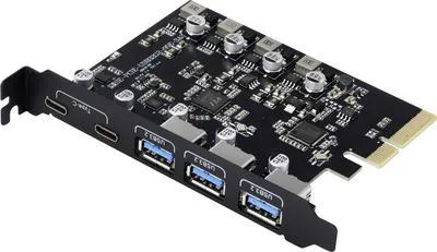 Image de Renkforce RF-6613196 3+2 Port USB 3.2 Gen 2 Controllerkarte USB-C® (USB 3.2 Gen 2) (RF-6613196)