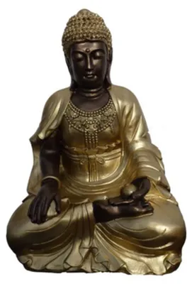 Produktbild von Deko Figur Statue Skulptur 55 cm Figuren Statuen Skulpturen Buddha Gold (B50)