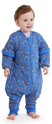 Immagine prodotto di Mosebears, sacco nanna per neonati, 2.5 Tog - sacco nanna in cotone con maniche removibili, taglia 3-4 anni