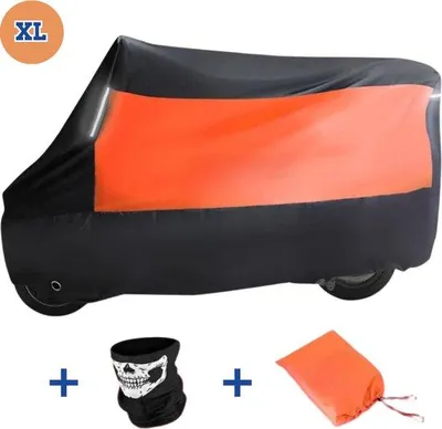 Image de Housse de moteur XL imperméable, orange, 245 x 105 x 125 cm