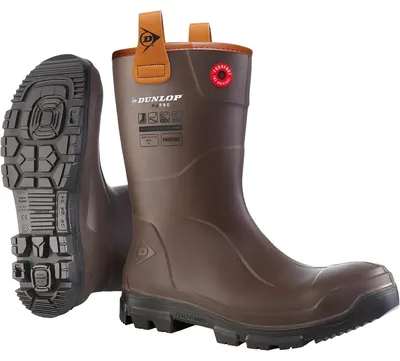 Produktbild von Dunlop Stiefel LJ0HX42 Dunlop RigPRO dunkelbraun Größe