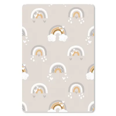 Produktbild von MuchoWow® Mauspad Mousepad Muster - Regenbogen - Herzen 18x27 cm - Mousepads - Maus Mat - Pad - Mausunterlage