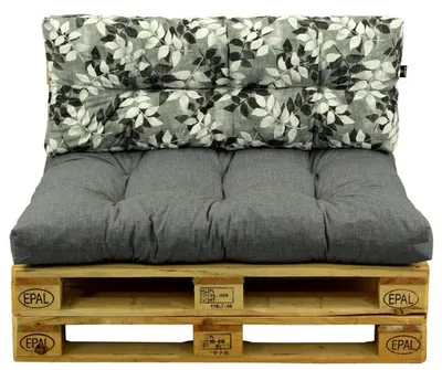 Immagine prodotto di AMPO Set di cuscini per pallet, cuscino per seduta e schienale, cuscino per pallet 120x80 cm