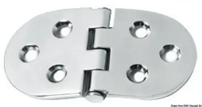 Produktbild von Scharnier reversed Bolzen heavy duty 160 x 60 mm Osculati 38.455.03