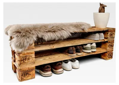 Produktbild von Garderobe mit Sitzbank und Schuhregal