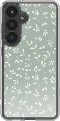 Image de étui imoshion Design pour le Samsung Galaxy S24 - Smoke Green Flowers