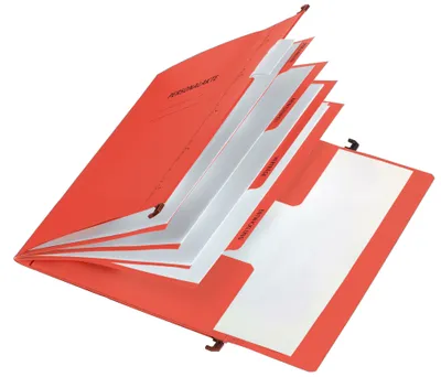 Obrázek produktu pro PAGNA 44105-01 Pagna® Personální pořadač - 5 ks, se závěsnými lištami, červený