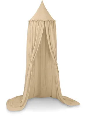 Image de My Sweet Baby baldaquin en mousseline 260 cm camel pour chambre d'enfant