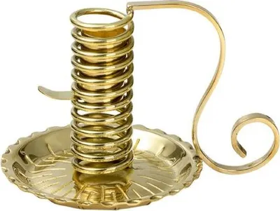 Produktbild von Kerzen Spiralleuchter Messing Gold