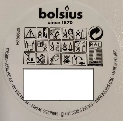 Obrázek produktu pro Świeca pieńkowa dekoracyjna oliwkowa 200/68 mm