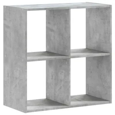 Productafbeelding van Betongrijze Boekenkast van Hout met 4 Planken