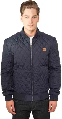 Produktbild von Urban Classics - DIAMOND Nylon Steppjacke navy - L
