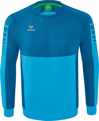 Produktbild von Erima Six Wings Sweatshirt Curaçao/Mykonos Junior