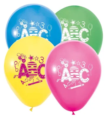 Produktbild von 8 Ballons Schulanfang ABC