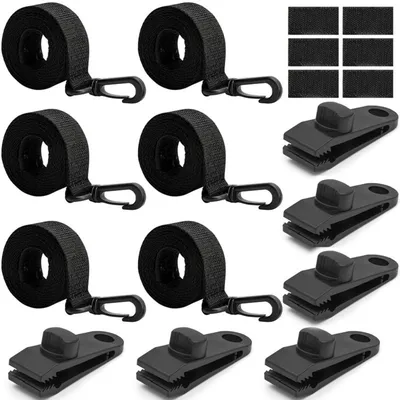 Produktbild von INF Aufroller-Gurt-Set 6x Polyester 150cm mit Clips für Solarabdeckungen