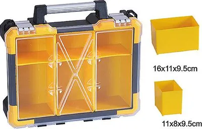 Image de Organiseur de mallette HL3086-C, 38x34x11 cm, max. 23 kg, 6 compartiments