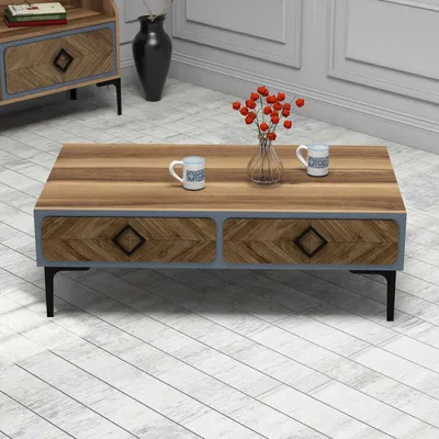 Obrázok produktu pre Skye Decor, Konferen?ný stolík - Simba (orech + modrá)
