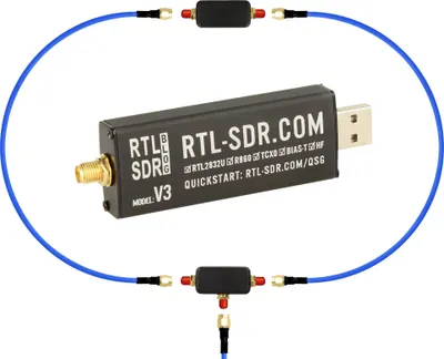 Produktbild von RTL-SDR Blog V3 R860 RTL2832U HF Bias Tee SMA SDR Empfänger + Youloop Antenne