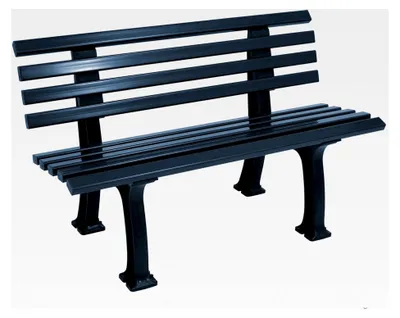 Produktbild von Parkbank Ibiza 2-Sitzer 120 cm, Kunststoff dunkelblau