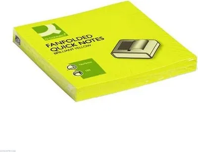 Obrázek produktu pro Z-Bloček Q-Connect, 76 x 76 mm, neonově žlutý