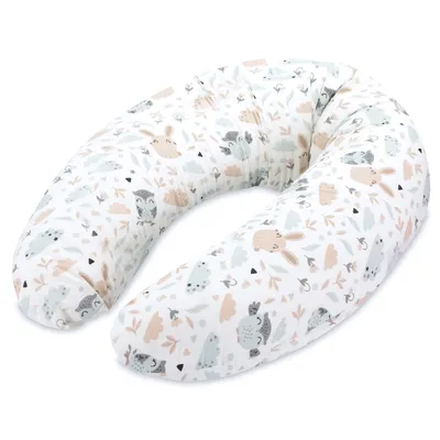 Produktbild von Stillkissen xxl Seitenschläferkissen Baumwolle - Pregnancy Pillow Schwangerschaftskissen Lagerungskissen Erwachsene 165x70 cm Eulen