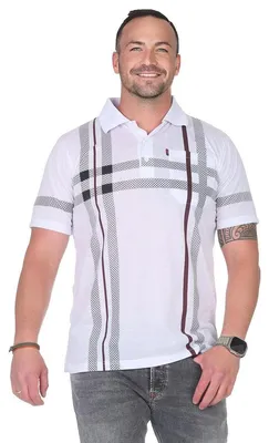 Produktbild von Herren Poloshirt Sommer Polo-Hemd Kurzarm, Weiß/2XL/54