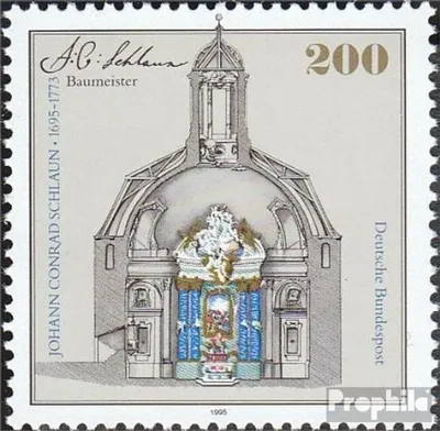 Produktbild von Briefmarken BRD (BR.Deutschland) 1995 Mi 1787 (kompl.Ausg.) FDC 300.Geburtstag von Schlaun
